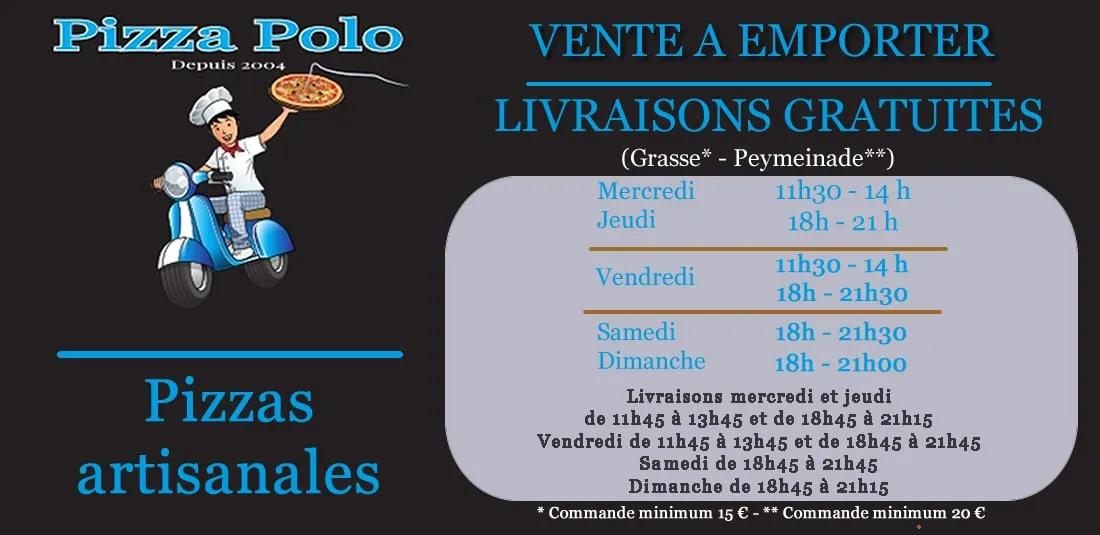 Pizza Polo Grasse - Pizzas artisanales